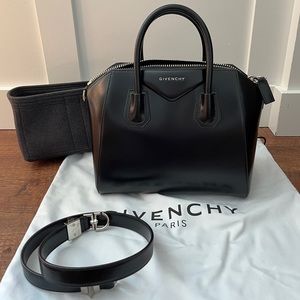 Givenchy Antigona Small Black Calfskin Silver Hardware